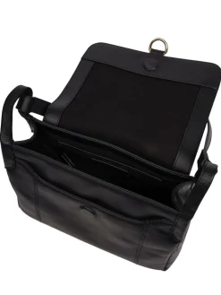 Pure Luxuries London 'Cassie' Leather Crossbody Bag Black Best