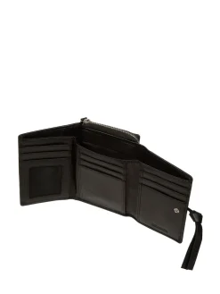 Pure Luxuries London 'Hailey' Leather Purse Black New