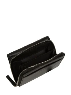Pure Luxuries London 'Hailey' Leather Purse Black New