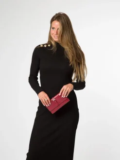 Pure Luxuries London 'Harriet' Leather Purse Red New