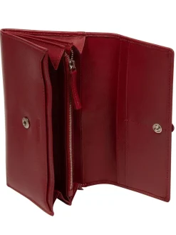 Pure Luxuries London 'Harriet' Leather Purse Red New