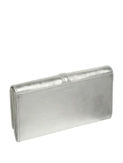 Pure Luxuries London 'Harriet' Leather Purse Silver Best