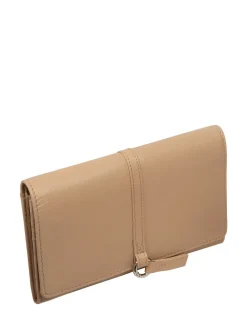 Pure Luxuries London Isla Leather Purse Natural Clearance
