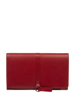 Pure Luxuries London Isla Leather Purse Red Clearance