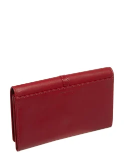 Pure Luxuries London Isla Leather Purse Red Clearance