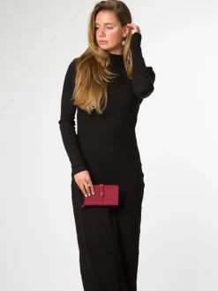 Pure Luxuries London 'Jade' Leather Purse Red Online