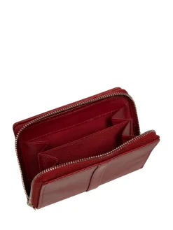 Pure Luxuries London 'Lena' Leather Purse Red New