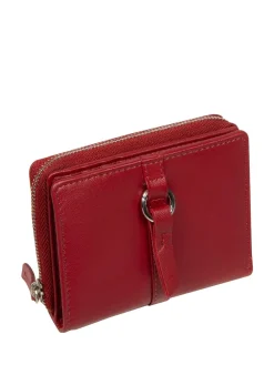 Pure Luxuries London 'Lena' Leather Purse Red New