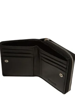 Pure Luxuries London 'Lena' Leather Purse Black