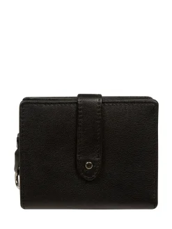 Pure Luxuries London 'Louise' Leather Purse Black