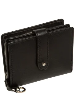 Pure Luxuries London 'Louise' Leather Purse Black