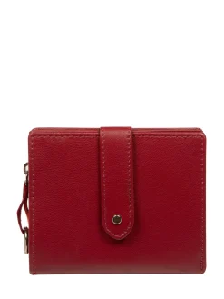 Pure Luxuries London 'Louise' Leather Purse Red New
