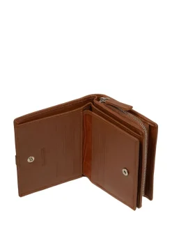 Pure Luxuries London 'Lucy' Leather Purse Brown New