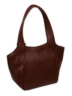 Pure Luxuries London Ormesby' Leather Handbag Brown Clearance
