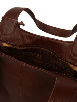 Pure Luxuries London Ormesby' Leather Handbag Brown Clearance