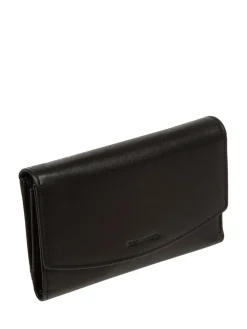 Pure Luxuries London 'Sarah' Leather Purse Black Outlet