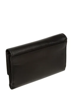 Pure Luxuries London 'Sarah' Leather Purse Black Outlet