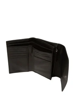 Pure Luxuries London 'Sarah' Leather Purse Black Outlet