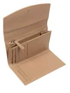 Pure Luxuries London 'Sarah' Leather Purse Natural New