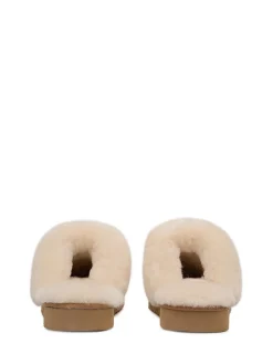 Radley Maple Lane Shearling Cuff Mule Slippers Brown Best