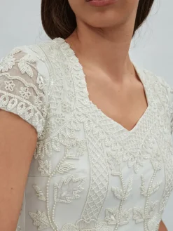 Raishma Floral Beaded Maxi Dress