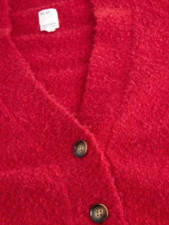 Next Boucle Cardigan Red Discount