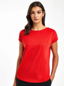 Next Red Cap Sleeve T-Shirt Discount