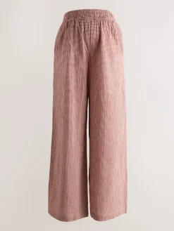 Next Red Gingham Maternity Wide Leg Trousers