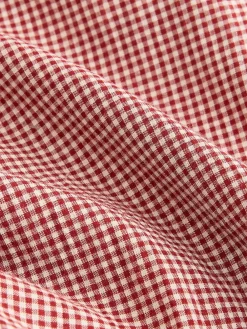 Next Gingham Wide Leg Trousers Red Online