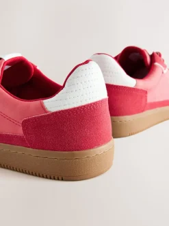 Next Red Lace-Up Trainers Discount