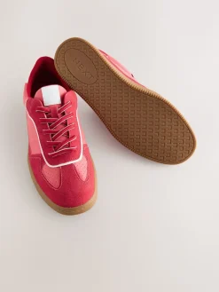 Next Red Lace-Up Trainers Discount