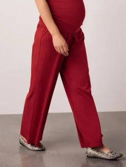 Next Red Maternity Supersoft Wide Leg Trousers Online