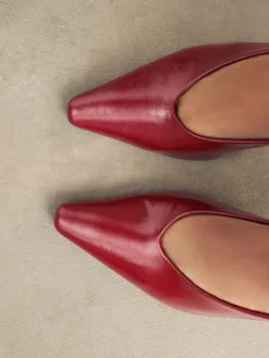 Next Pointed Toe High Cut Slingback Heels Red Best