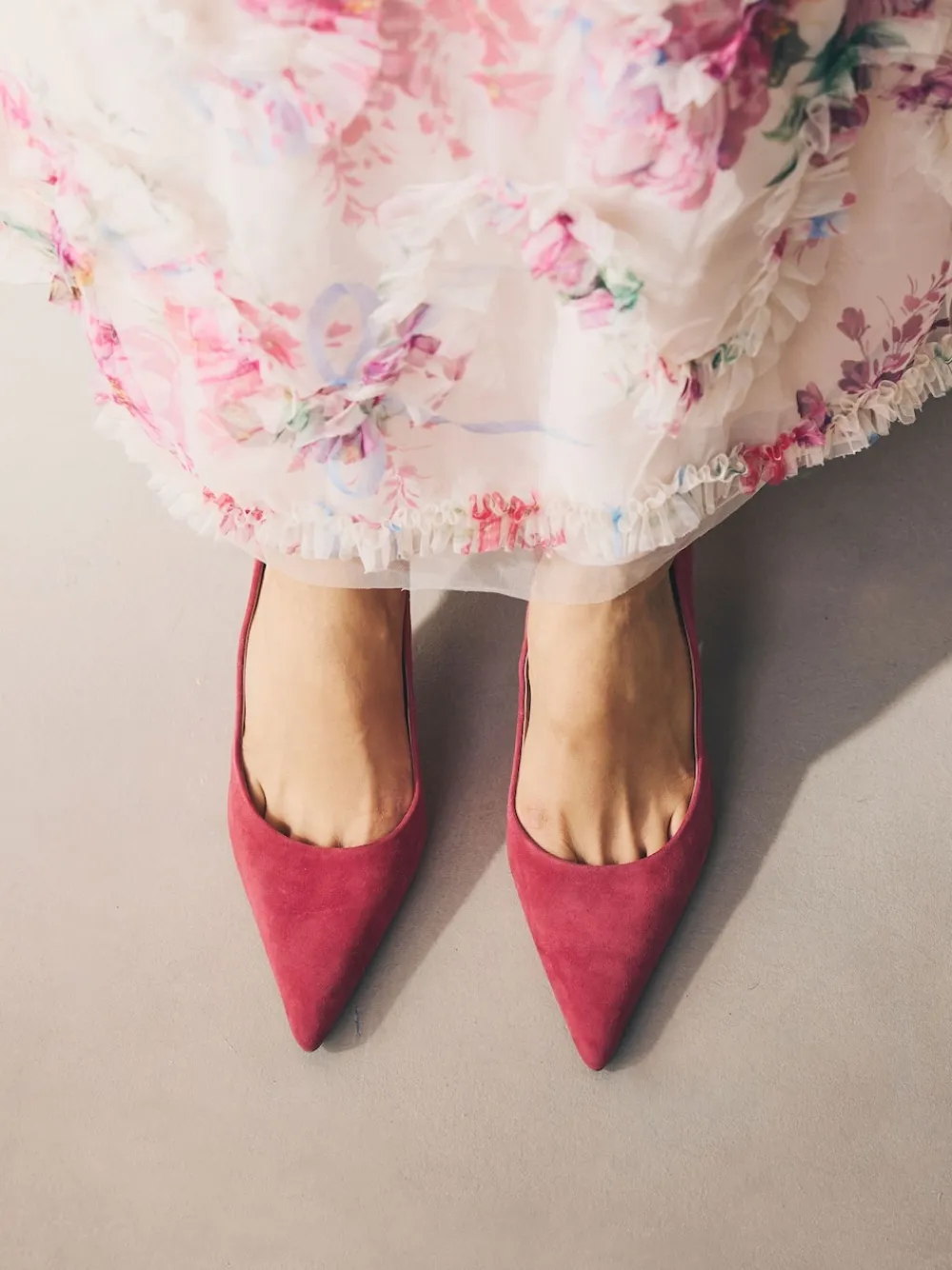 Next Red Suede Standard/Wide Fit Leather Mid Court Shoes Clearance