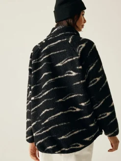 Regatta Frankie Borg Full Zip Fleece Black Hot