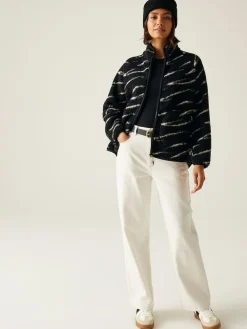 Regatta Frankie Borg Full Zip Fleece Black Hot