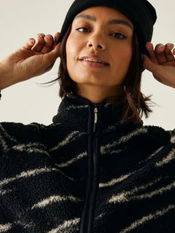 Regatta Frankie Borg Full Zip Fleece Black Hot