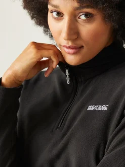 Regatta Black Sweethart Zip Neck Fleece