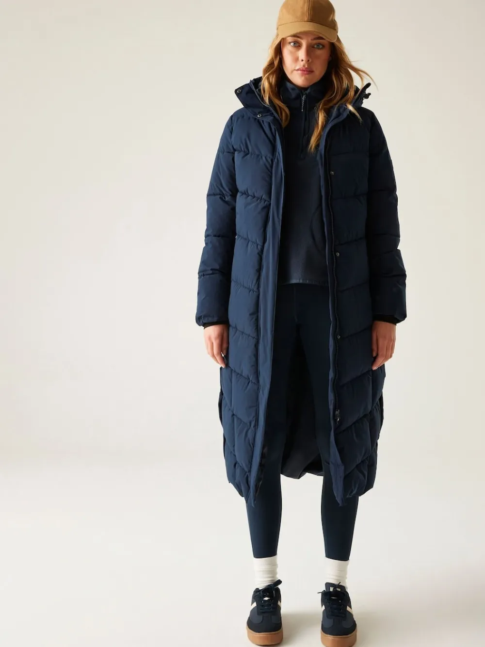 Regatta Blue Eloria Heavyweight Water Repellent Stretch Coat New