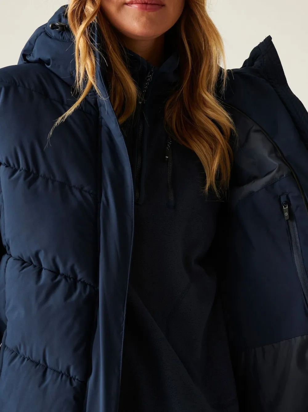 Regatta Blue Eloria Heavyweight Water Repellent Stretch Coat New