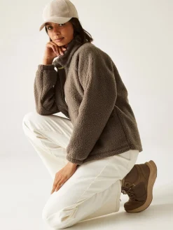 Regatta Emilica Borg Fleece Brown Discount