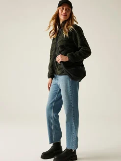 Regatta Frankie Borg Full Zip Fleece Green Sale