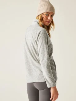 Regatta Mayse Full Zip Marl Fabric Fleece Grey Hot