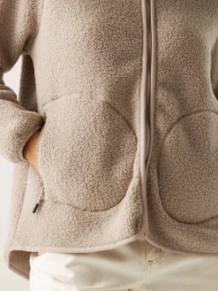 Regatta Frankie Borg Full Zip Fleece Natural Hot