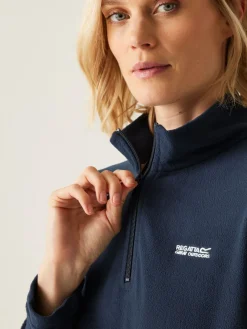 Regatta Navy Sweethart Zip Neck Fleece