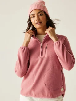 Regatta Womens Frankie Half Zip Fleece Pink Online