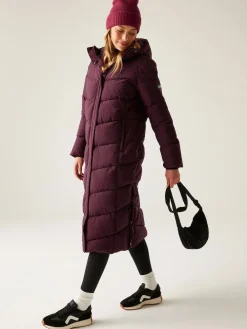 Regatta Red Eloria Heavyweight Water Repellent Stretch Coat New