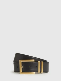 Reiss Brompton Leather Belt Black Best