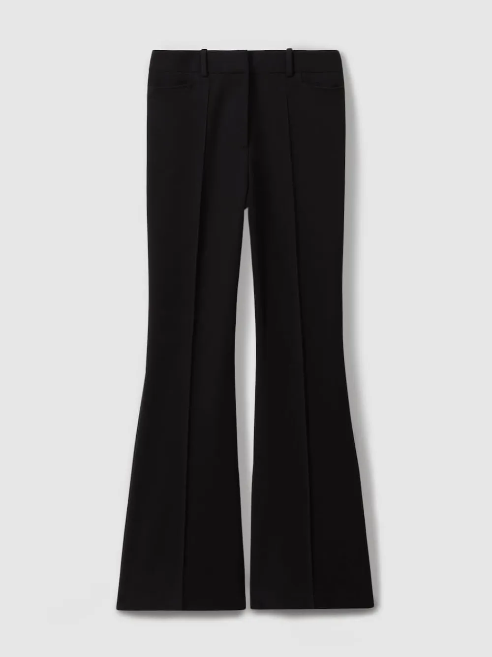 Reiss Gabi Flared Suit Trousers Black
