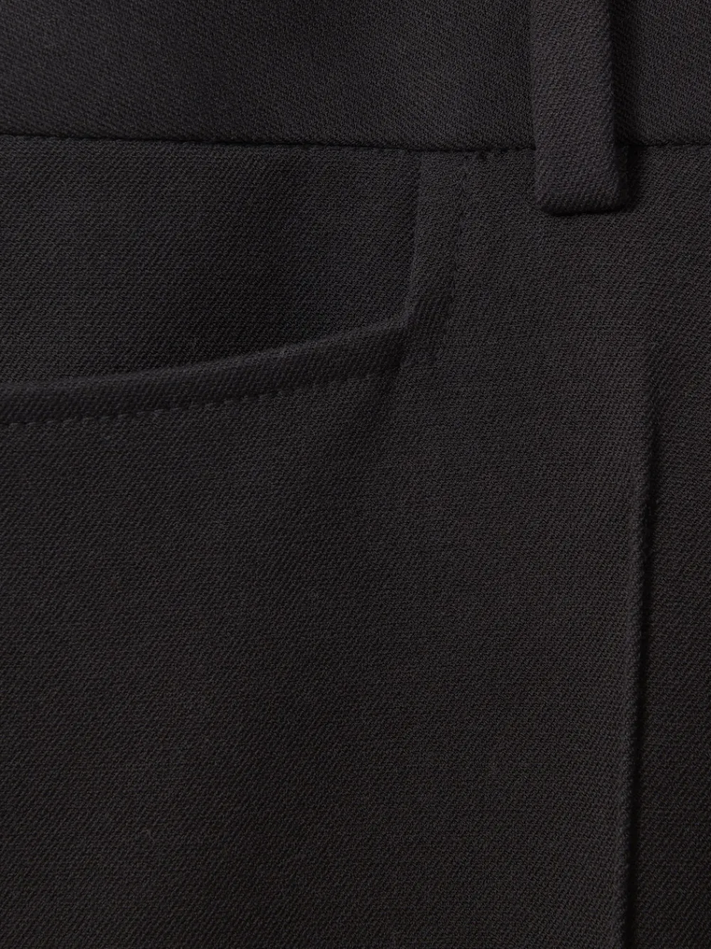 Reiss Gabi Flared Suit Trousers Black